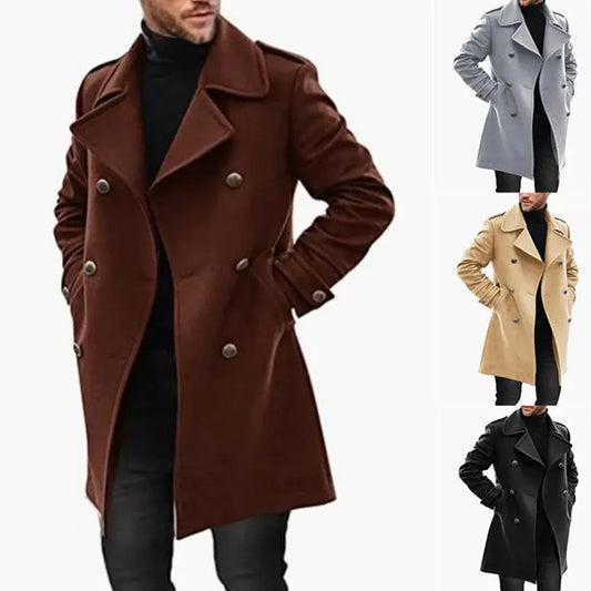 Manteau en laine pour homme, automne et hiver, nouveau produit, veste matelassée chaude