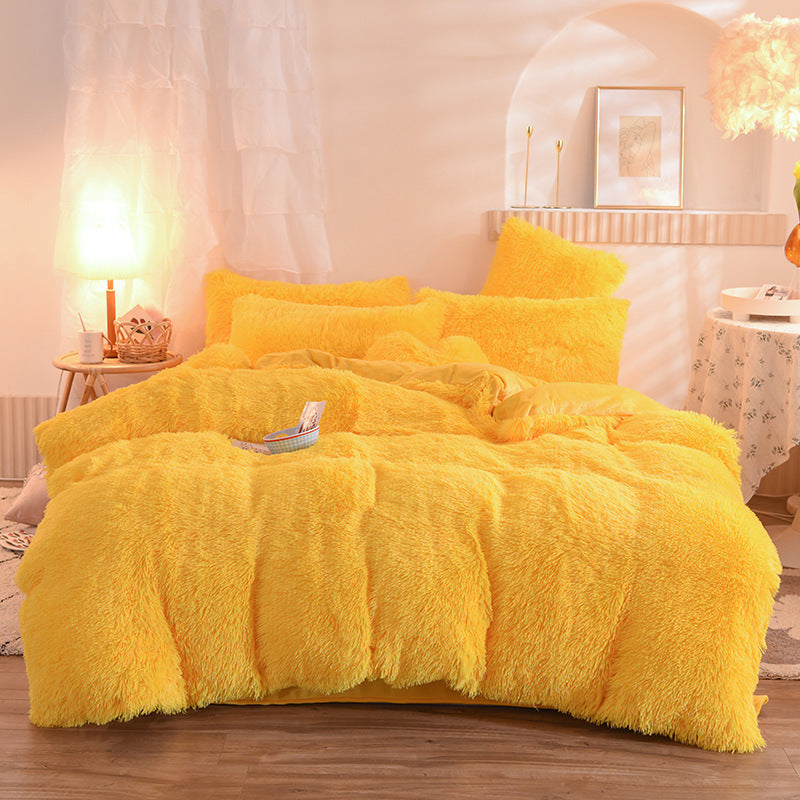 thick mink velvet duvet Mink Velvet Bedding Fabric – Twill Weave, Reactive Dyeing, 90% Polyester, Plain Pattern