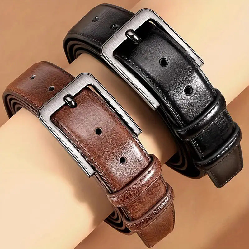 Men's Retro Pin Buckle Belt Simple All-match