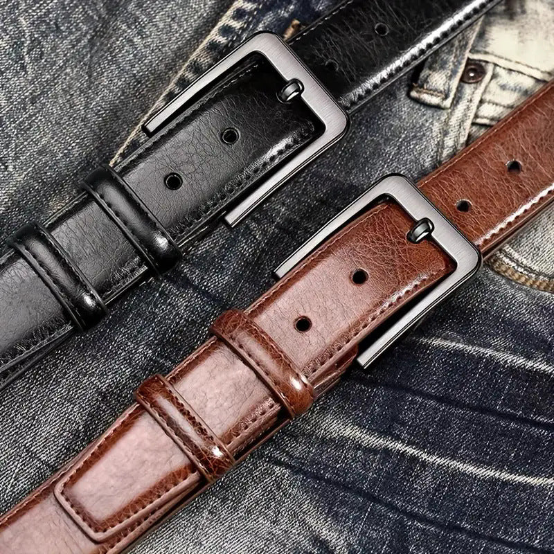 Men's Retro Pin Buckle Belt Simple All-match