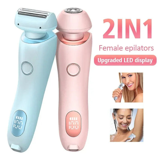 Épilateur 2 en 1 rechargeable par USB pour femme